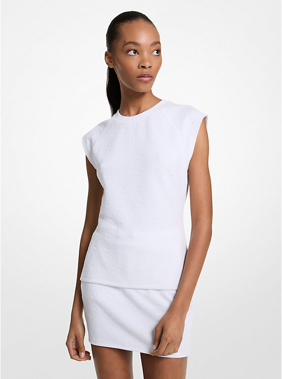 Жаккардовая рубашка с логотипом Michael Kors, белый
Жаккардовая рубашка с логотипом Michael Kors, белый