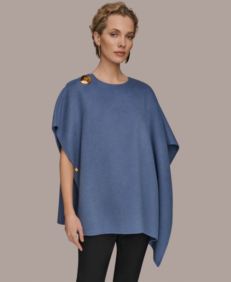 Женская шерстяная накидка-жакет из смесовой шерсти Donna Karan New York, Tempest
Женская шерстяная накидка-жакет из смесовой шерсти Donna Karan New York, Tempest