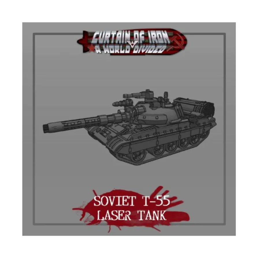 Советский лазерный танк Т-55, Curtain or Iron - A World Divided (28mm)
Советский лазерный танк Т-55, Curtain or Iron - A World Divided (28mm)