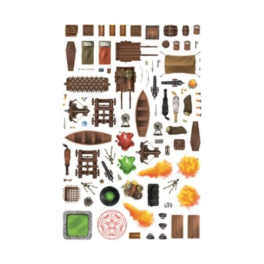 Набор наклеек «Одевание подземелья», Immersive Battle Maps
Набор наклеек «Одевание подземелья», Immersive Battle Maps