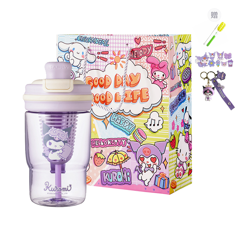 Пластиковые стаканы для воды Tritan Kuromi/My Melody/Cinnamoroll/Pochacco 600 мл Sanrio, фиолетовый
Пластиковые стаканы для воды Tritan Kuromi/My Melody/Cinnamoroll/Pochacco 600 мл Sanrio, фиолетовый