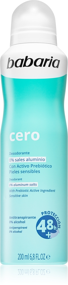 Дезодорант-Спрей-Антиперспирант Cero для чувствительной кожи Babaria, 200 мл
Дезодорант-Спрей-Антиперспирант Cero для чувствительной кожи Babaria, 200 мл
