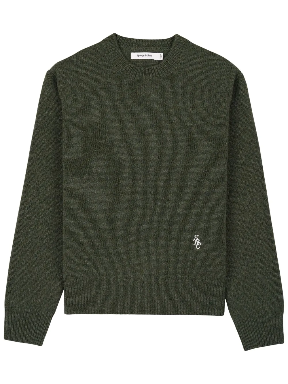 Шерстяной джемпер с вышитым логотипом Sporty & Rich, зеленый
Шерстяной джемпер с вышитым логотипом Sporty & Rich, зеленый