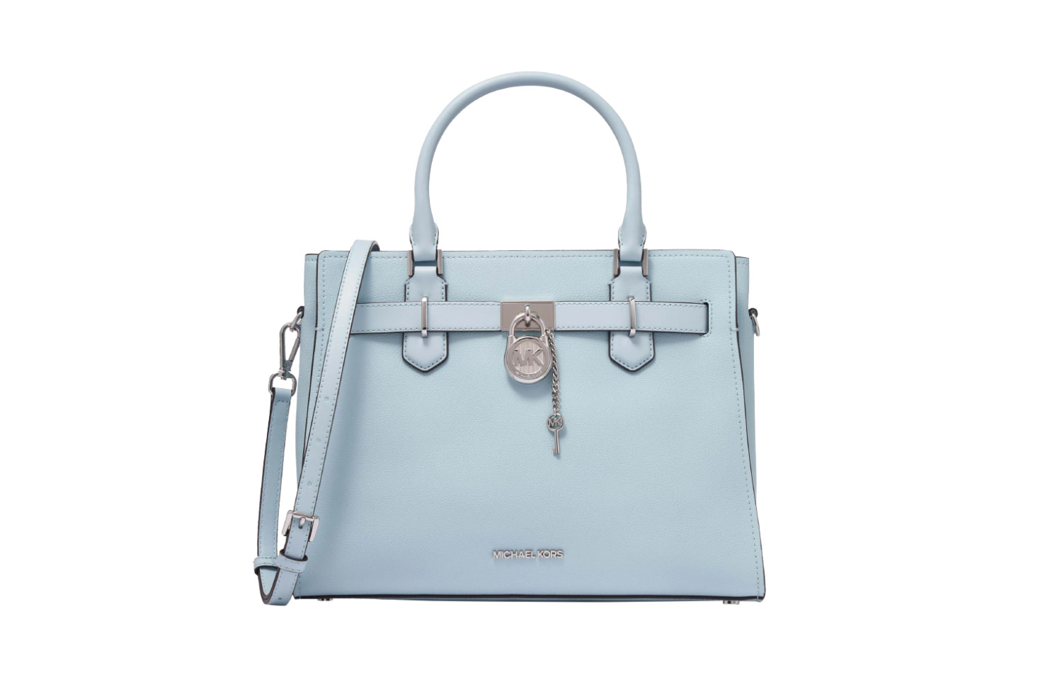 MICHAEL KORS Сумка тоут Хэмилтон из спилка кожи голубая средняя женская
MICHAEL KORS Сумка тоут Хэмилтон из спилка кожи голубая средняя женская