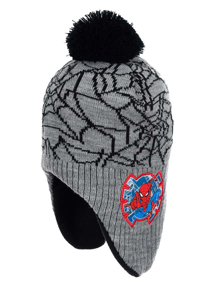Spiderman Детская зимняя шапка для мальчиков с помпоном и защитой ушей, серого цвета
Spiderman Детская зимняя шапка для мальчиков с помпоном и защитой ушей, серого цвета