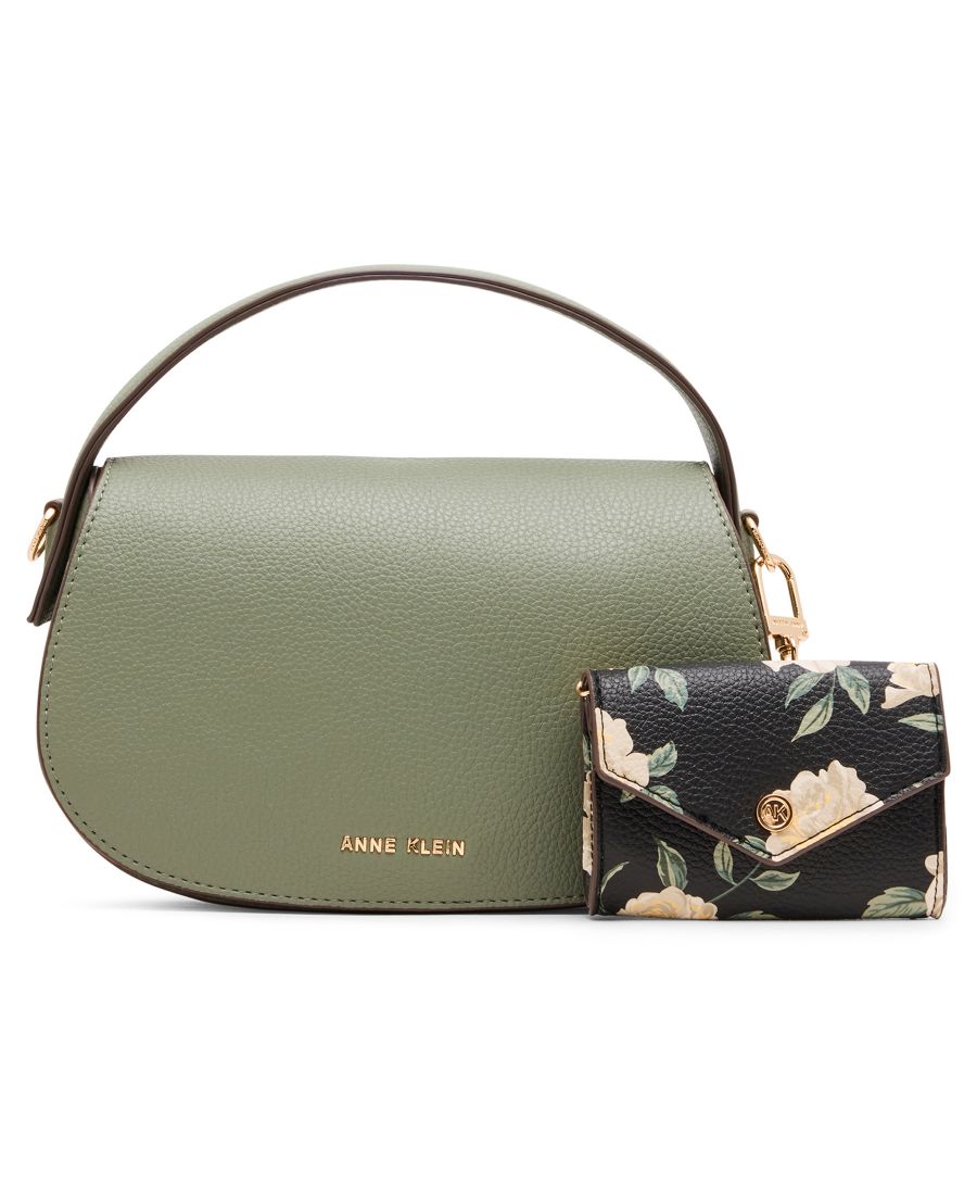 Маленькая сумка на седло с клапаном Anne Klein, Soft Olive/black Floral
Маленькая сумка на седло с клапаном Anne Klein, Soft Olive/black Floral