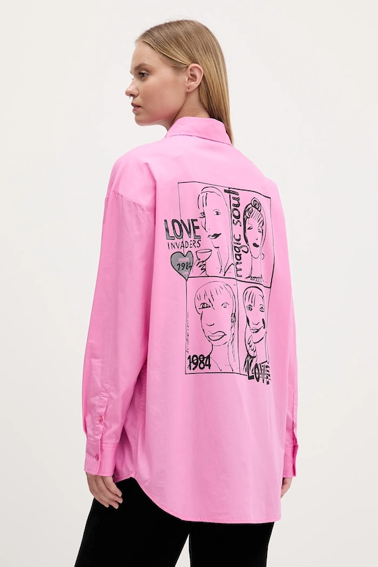 Хлопковая рубашка Desigual, розовый
Хлопковая рубашка Desigual, розовый