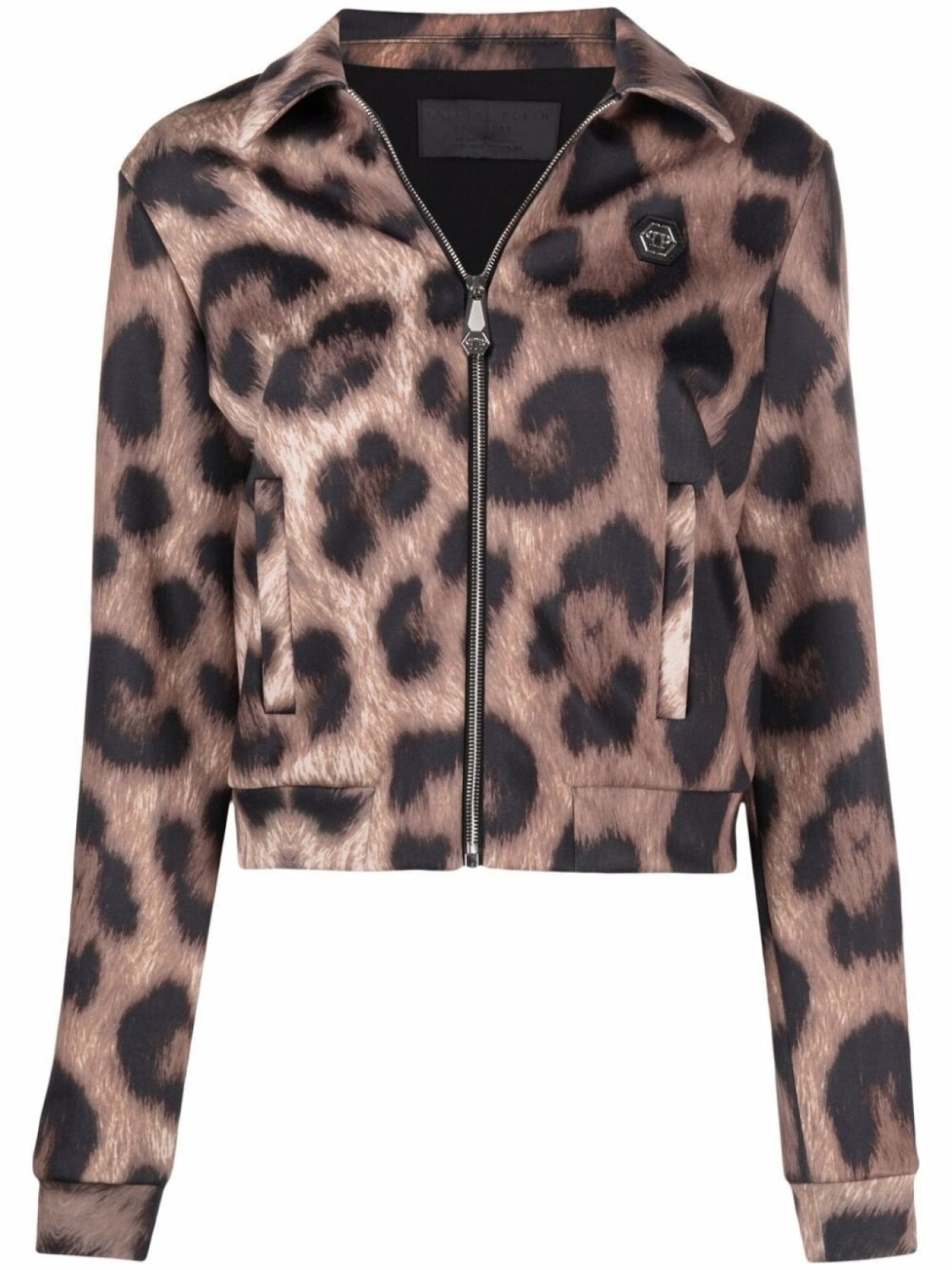 Куртка с леопардовым принтом Philipp Plein, бежевый 
Куртка с леопардовым принтом Philipp Plein, бежевый