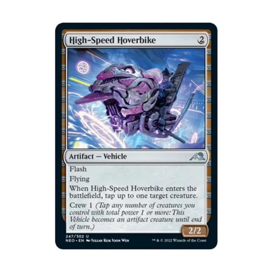 CCG Высокоскоростной ховербайк (U), MTG - Kamigawa : Neon Dynasty
CCG Высокоскоростной ховербайк (U), MTG - Kamigawa : Neon Dynasty