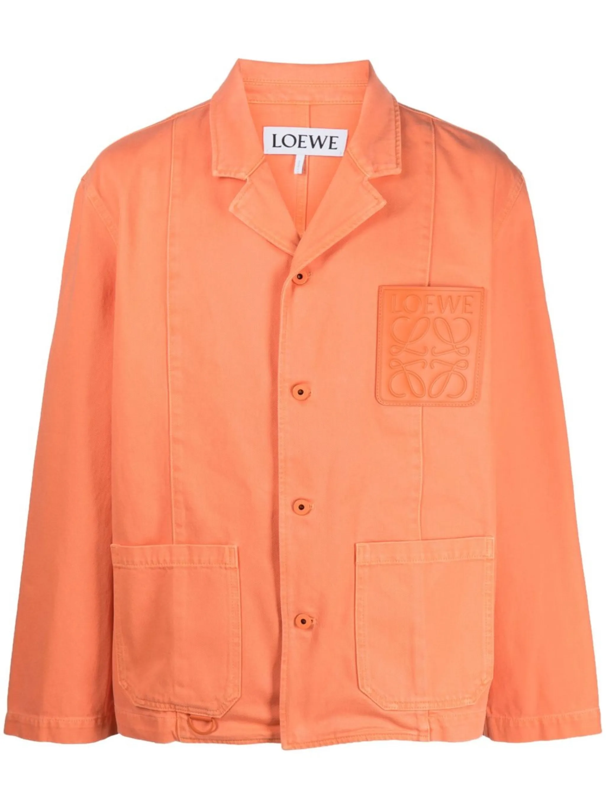 Куртка-рубашка с нашивкой-логотипом Loewe, оранжевый
Куртка-рубашка с нашивкой-логотипом Loewe, оранжевый