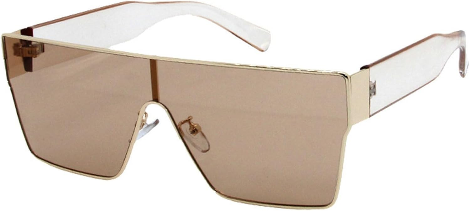 Ретро-солнцезащитные очки большого квадратного размера для женщин, цельные, с градиентными линзами, защита от УФ-излучения UV400, модные солнцезащитные очки для мужчин mincl, Gold
Ретро-солнцезащитные очки большого квадратного размера для женщин, цельные, с градиентными линзами, защита от УФ-излучения UV400, модные солнцезащитные очки для мужчин mincl, Gold