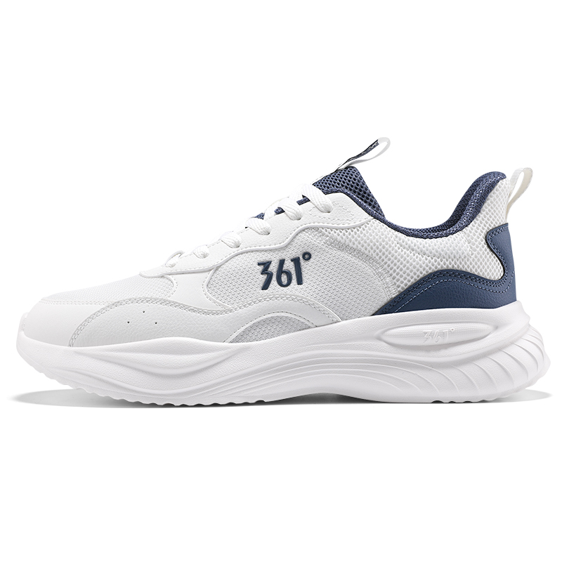 361° Нескользящие, легкие, дышащие, низкие, повседневные туфли для ходьбы, мужские, белые, синие 
361° Нескользящие, легкие, дышащие, низкие, повседневные туфли для ходьбы, мужские, белые, синие