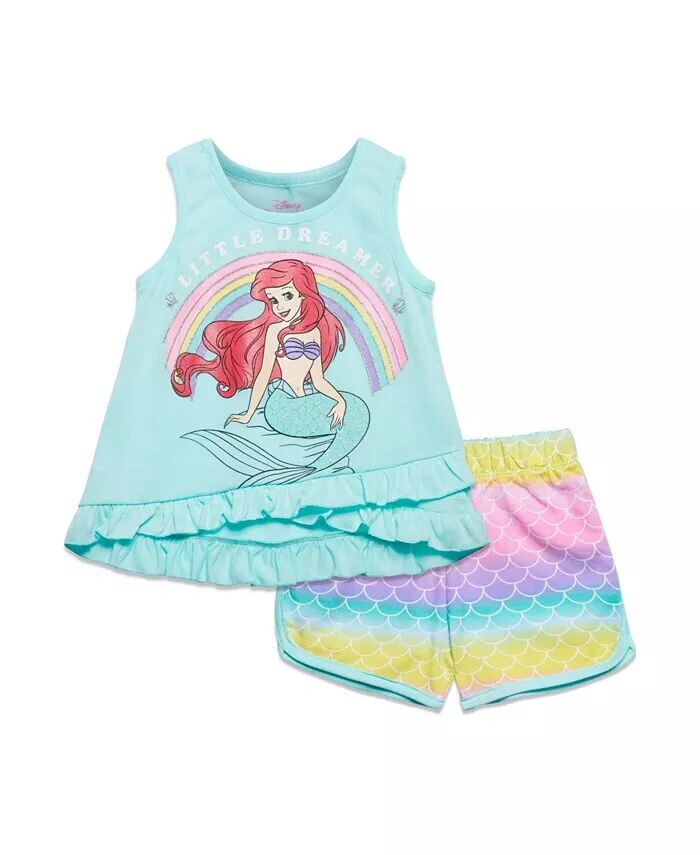 Майка на бретельках «Принцесса Моана, Белль, Минни Маус, Кошмар перед Рождеством» для маленьких девочек и шорты из французского махрового материала Disney, синий
Майка на бретельках «Принцесса Моана, Белль, Минни Маус, Кошмар перед Рождеством» для маленьких девочек и шорты из французского махрового материала Disney, синий