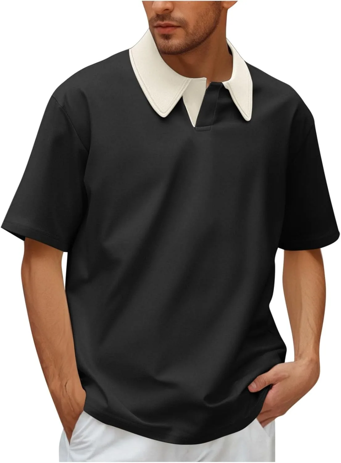 Xiaojmake мужская поло с V-образным вырезом, свободный крой, цветной блок
Xiaojmake мужская поло с V-образным вырезом, свободный крой, цветной блок