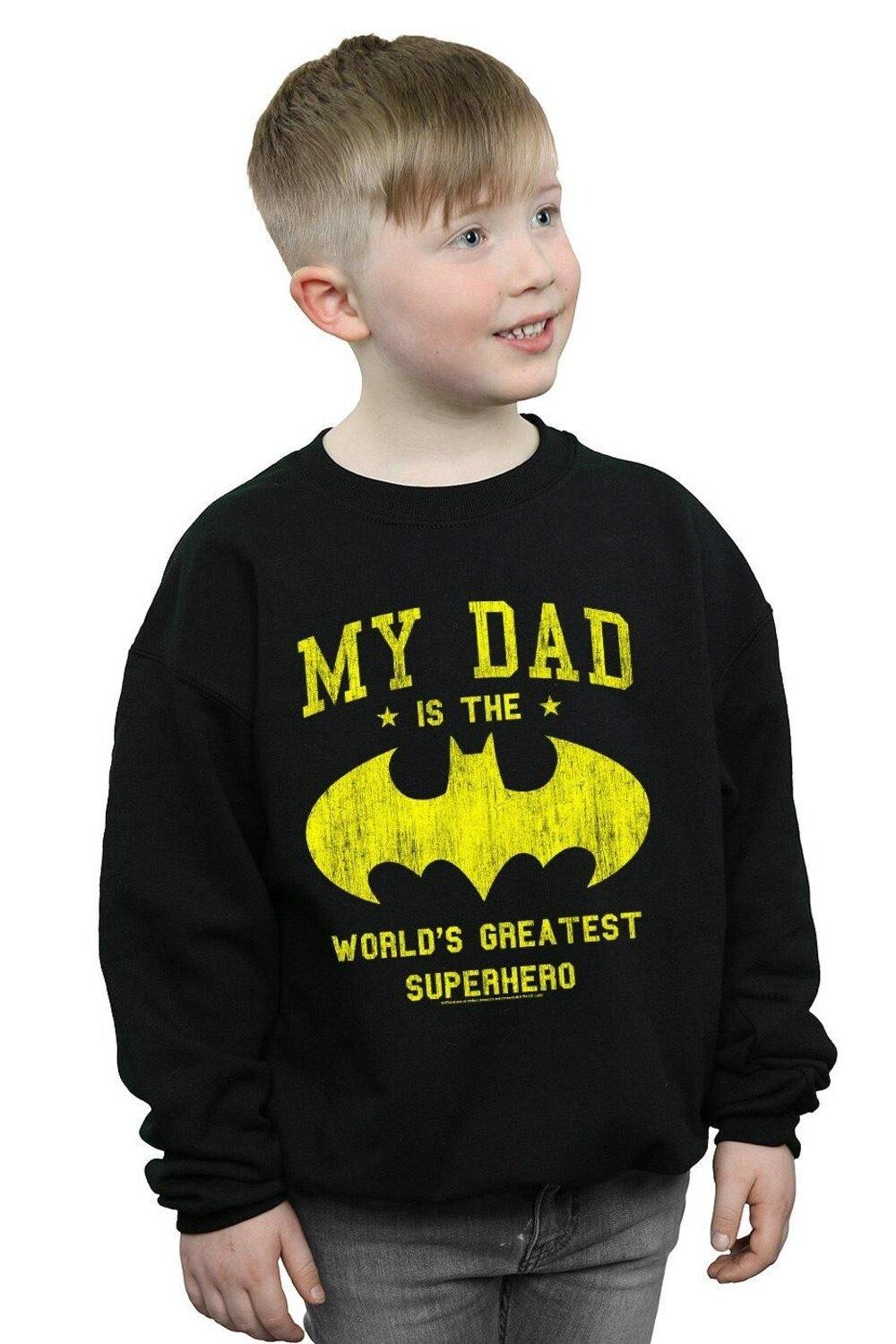 Толстовка «Бэтмен, мой папа — супергерой» DC Comics, черный
Толстовка «Бэтмен, мой папа — супергерой» DC Comics, черный
