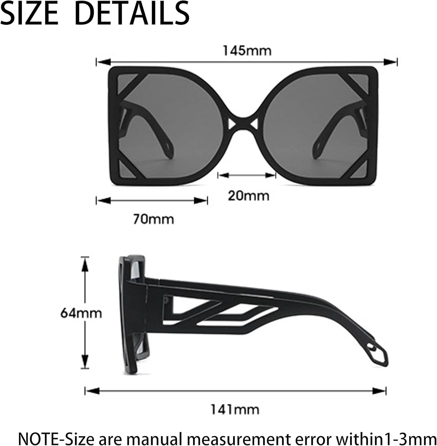 Модные солнцезащитные очки с широкой квадратной оправой для женщин, обеспечивающие защиту от УФ-излучения, для вождения и в качестве очков для вождения Generic, F
Модные солнцезащитные очки с широкой квадратной оправой для женщин, обеспечивающие защиту от УФ-излучения, для вождения и в качестве очков для вождения Generic, F