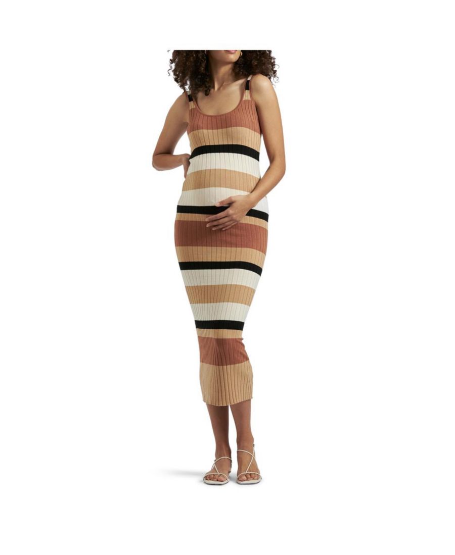 Вязаное платье для беременных Ripe Sarah в полоску Ripe Maternity, Amber / natural / black
Вязаное платье для беременных Ripe Sarah в полоску Ripe Maternity, Amber / natural / black
