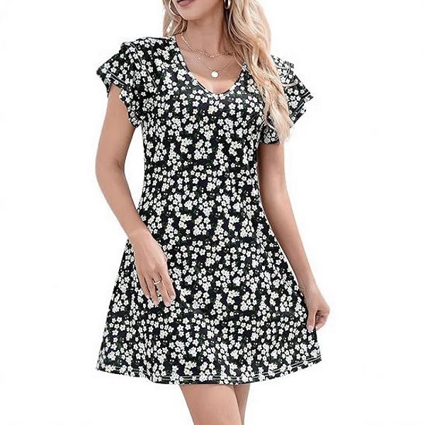 Летнее платье с рюшами на рукавах floral boho Yesfashion, Black
Летнее платье с рюшами на рукавах floral boho Yesfashion, Black