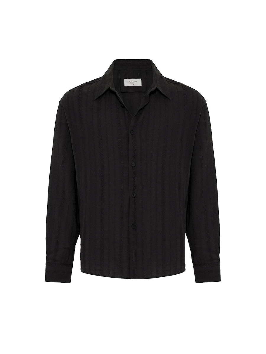 Рубашка на пуговицах Comfort fit Antioch, черный
Рубашка на пуговицах Comfort fit Antioch, черный