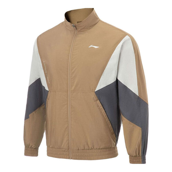 Куртка с логотипом цветного блока тренировочная водонепроницаемая куртка Li-Ning, коричневый
Куртка с логотипом цветного блока тренировочная водонепроницаемая куртка Li-Ning, коричневый