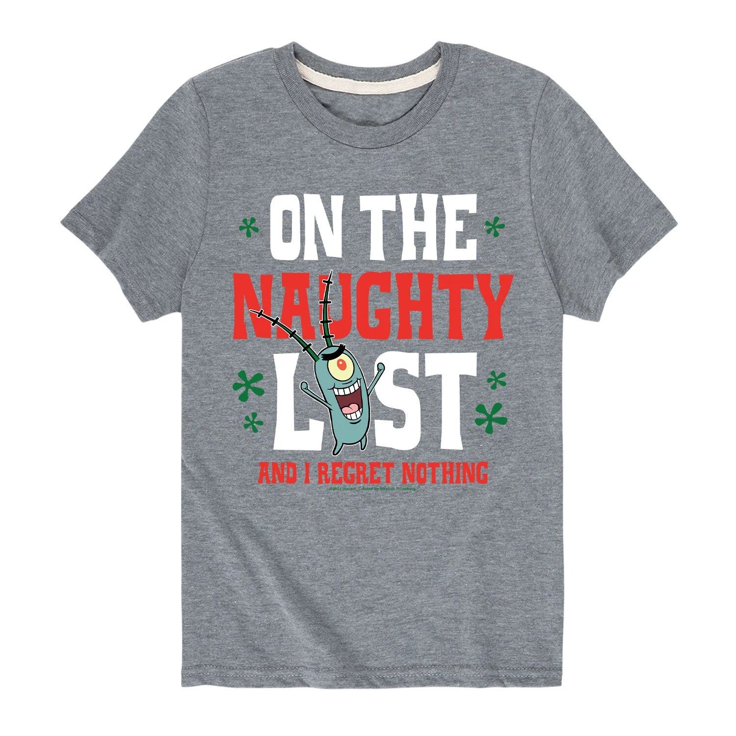 Футболка Plankton Naughty List для мальчиков 8–20 лет с рисунком «Губка Боб Квадратные Штаны» Nickelodeon, серый
Футболка Plankton Naughty List для мальчиков 8–20 лет с рисунком «Губка Боб Квадратные Штаны» Nickelodeon, серый