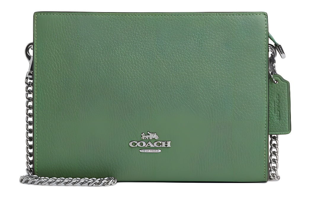 COACH Кожаная сумка через плечо, маленькая женская сумка-кроссбоди silver & light green
COACH Кожаная сумка через плечо, маленькая женская сумка-кроссбоди silver & light green