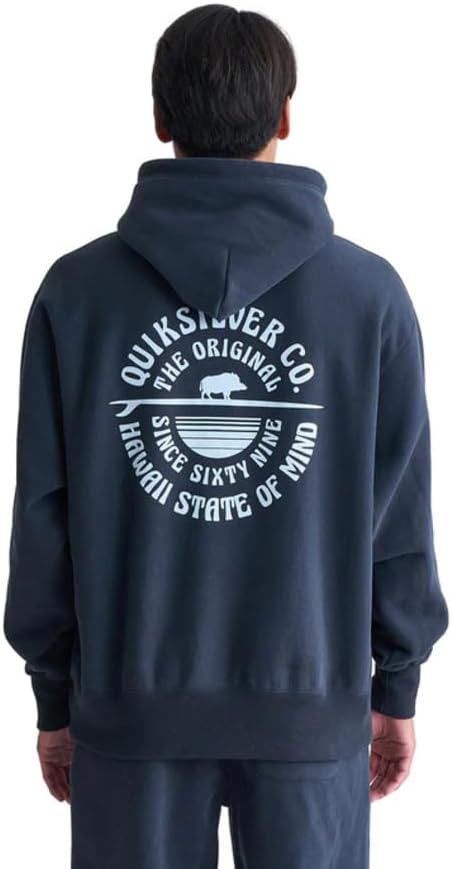 Мужская толстовка с капюшоном QUIKSILVER с флоковым принтом, свободного кроя
Мужская толстовка с капюшоном QUIKSILVER с флоковым принтом, свободного кроя