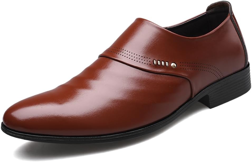 Мужские кожаные оксфорды с зауженным носком, классические деловые туфли без шнурков Tbdzbxt, коричневый
Мужские кожаные оксфорды с зауженным носком, классические деловые туфли без шнурков Tbdzbxt, коричневый