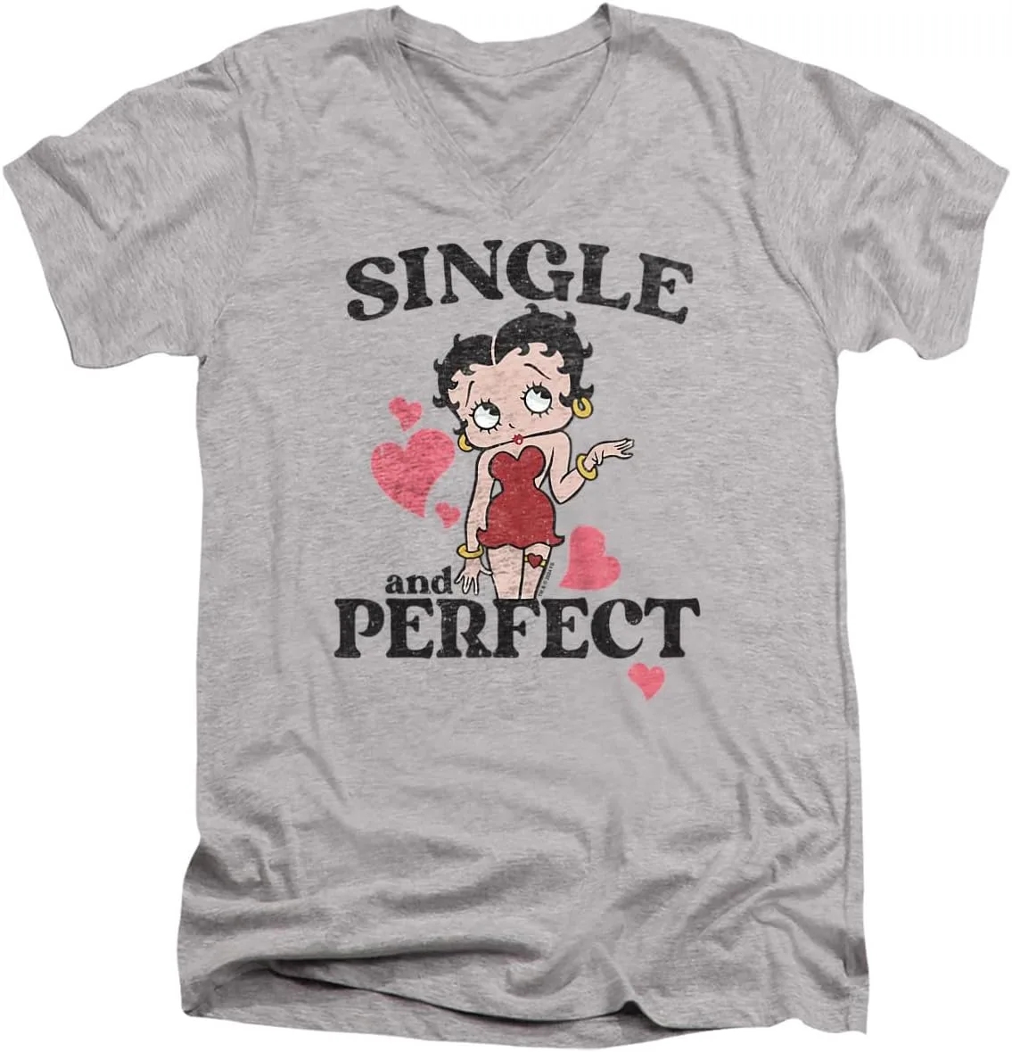 Футболка V-Neck Betty Boop Single and Perfect Valentine Popfunk
Футболка V-Neck Betty Boop Single and Perfect Valentine Popfunk