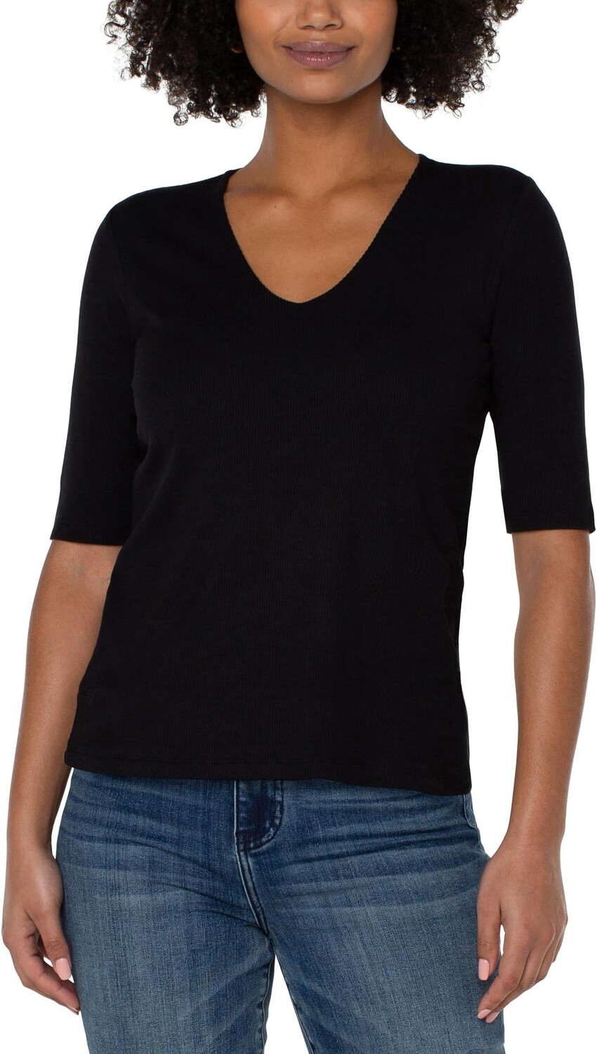 Свитер Double Layer V-Neck 1/2 Sleeve Rib Knit Top Liverpool Los Angeles, черный
Свитер Double Layer V-Neck 1/2 Sleeve Rib Knit Top Liverpool Los Angeles, черный