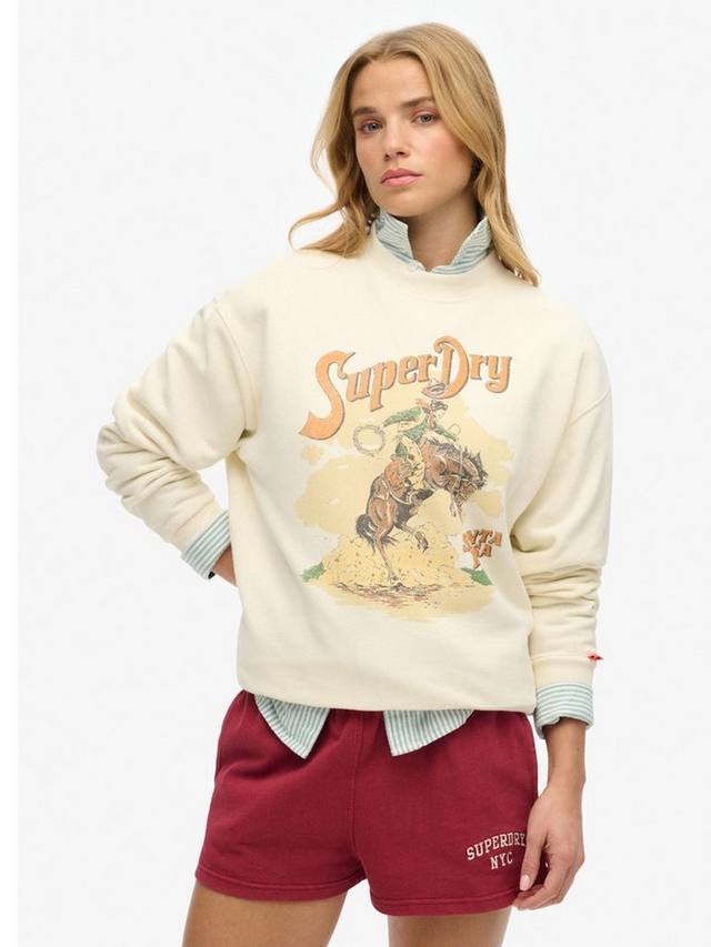 Сувенирный свитшот с принтом Superdry, Cream
Сувенирный свитшот с принтом Superdry, Cream