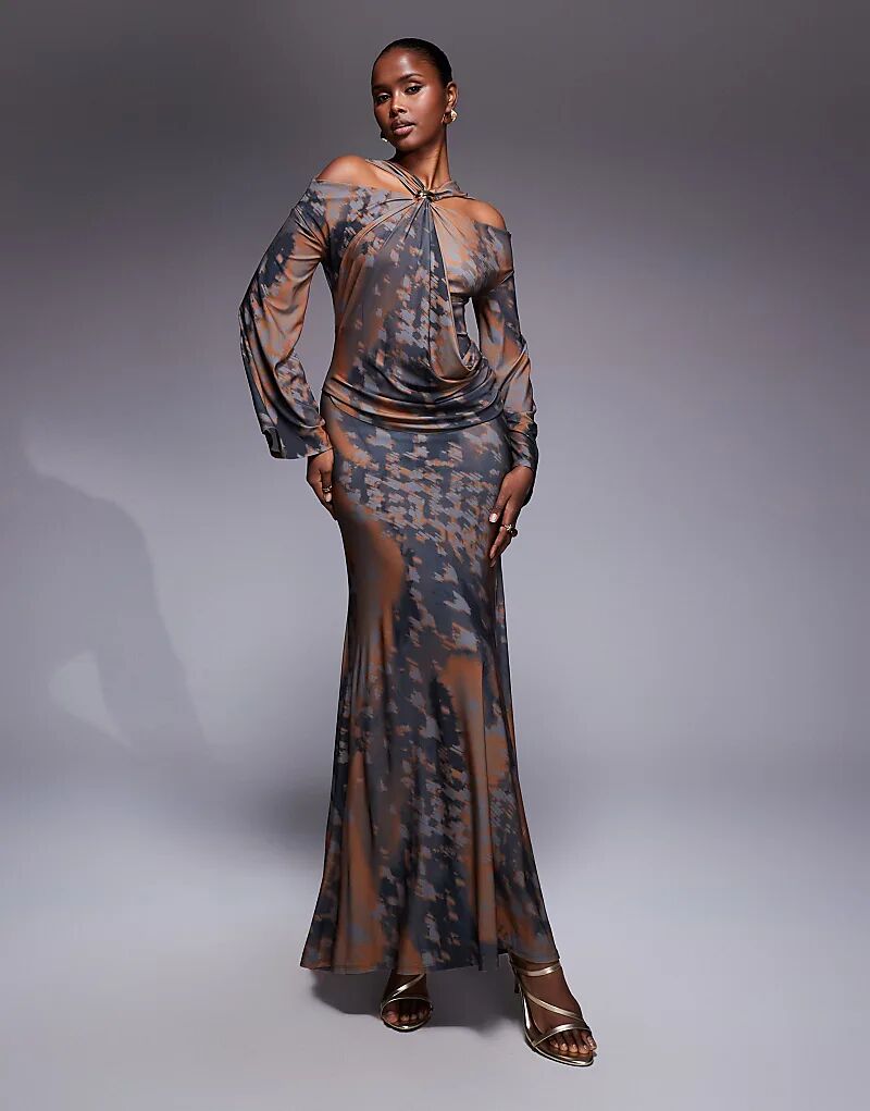 Платье макси ASOS DESIGN с открытыми плечами, драпировкой спереди и отделкой с абстрактным принтом
Платье макси ASOS DESIGN с открытыми плечами, драпировкой спереди и отделкой с абстрактным принтом