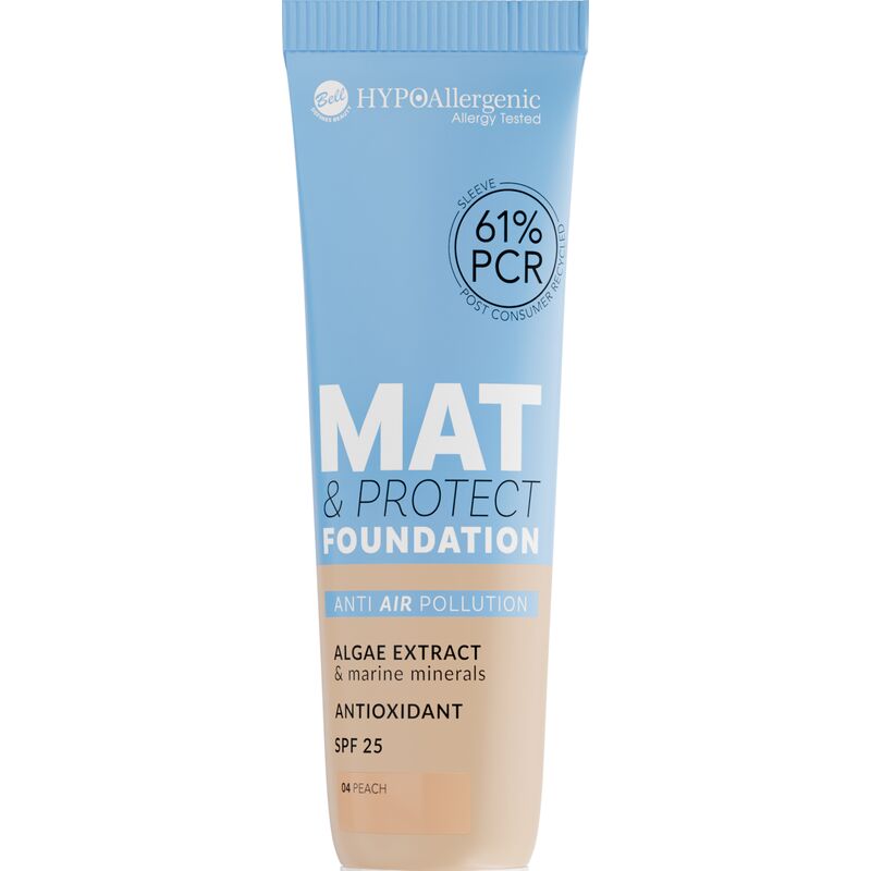 Тональный крем Mat & Protect Foundation SPF 25 04 Персиковый HYPOAllergenic, 30 g
Тональный крем Mat & Protect Foundation SPF 25 04 Персиковый HYPOAllergenic, 30 g
