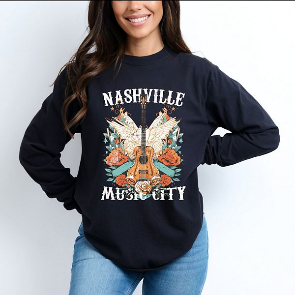Nashville music city guitar grunge - женская футболка с длинным рукавом, окрашенная в готовом виде Simply Sage Market, Black, Черный, Nashville music city guitar grunge - женская футболка с длинным рукавом, окрашенная в готовом виде Simply Sage Market, Bl
Nashville music city guitar grunge - женская футболка с длинным рукавом, окрашенная в готовом виде Simply Sage Market, Black, Черный, Nashville music city guitar grunge - женская футболка с длинным рукавом, окрашенная в готовом виде Simply Sage Market, Bl