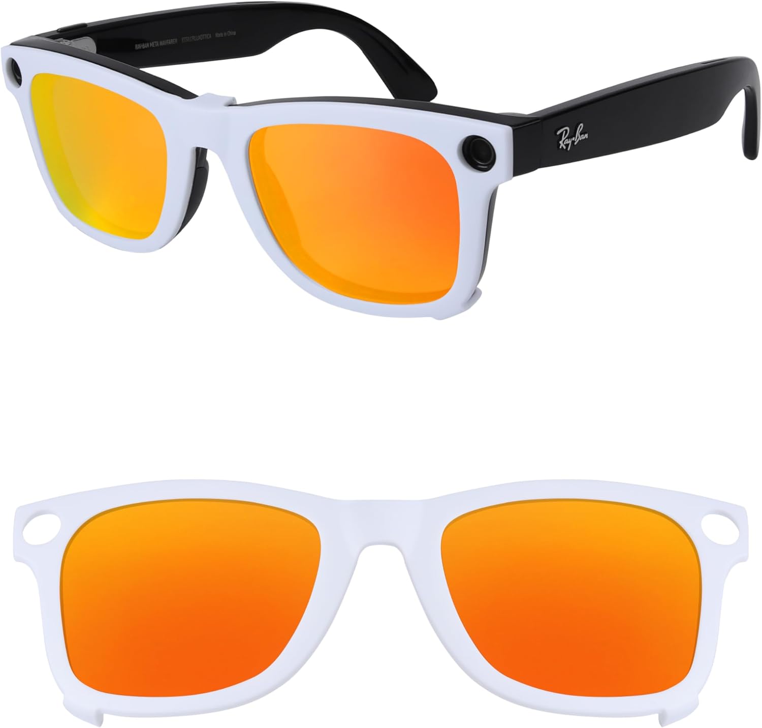 Поляризованные накладные солнцезащитные очки Ray-Ban Meta Wayfarer RW4008 и Gen 2 RW4012, размер Large 53-22, для мужчин и женщин, с защитой от УФ-излучения HILEEN, Fire Red
Поляризованные накладные солнцезащитные очки Ray-Ban Meta Wayfarer RW4008 и Gen 2 RW4012, размер Large 53-22, для мужчин и женщин, с защитой от УФ-излучения HILEEN, Fire Red