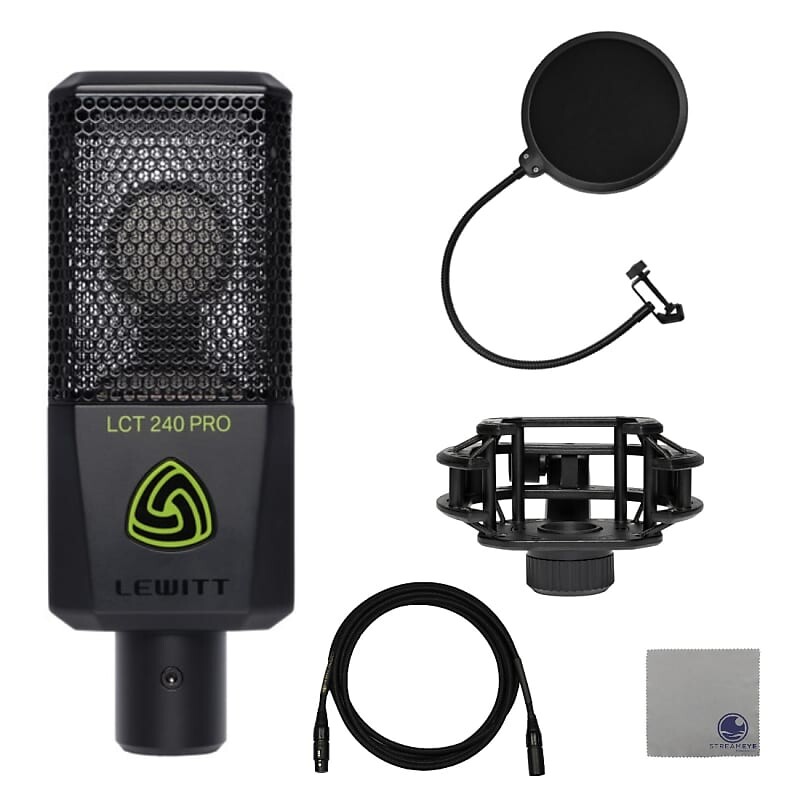 Конденсаторный микрофон Lewitt LCT-240-PRO-BLK Large-Diaphragm Condenser Microphone
Конденсаторный микрофон Lewitt LCT-240-PRO-BLK Large-Diaphragm Condenser Microphone