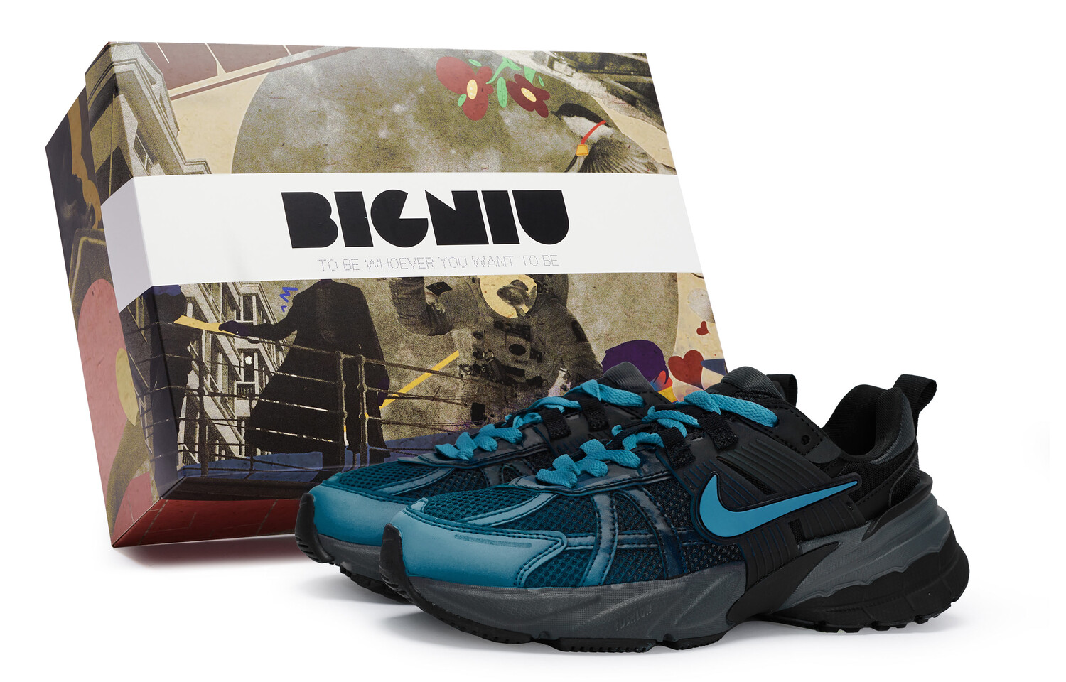 Кроссовки для бега V2K Run женские с низким верхом, синие/черные Nike
Кроссовки для бега V2K Run женские с низким верхом, синие/черные Nike