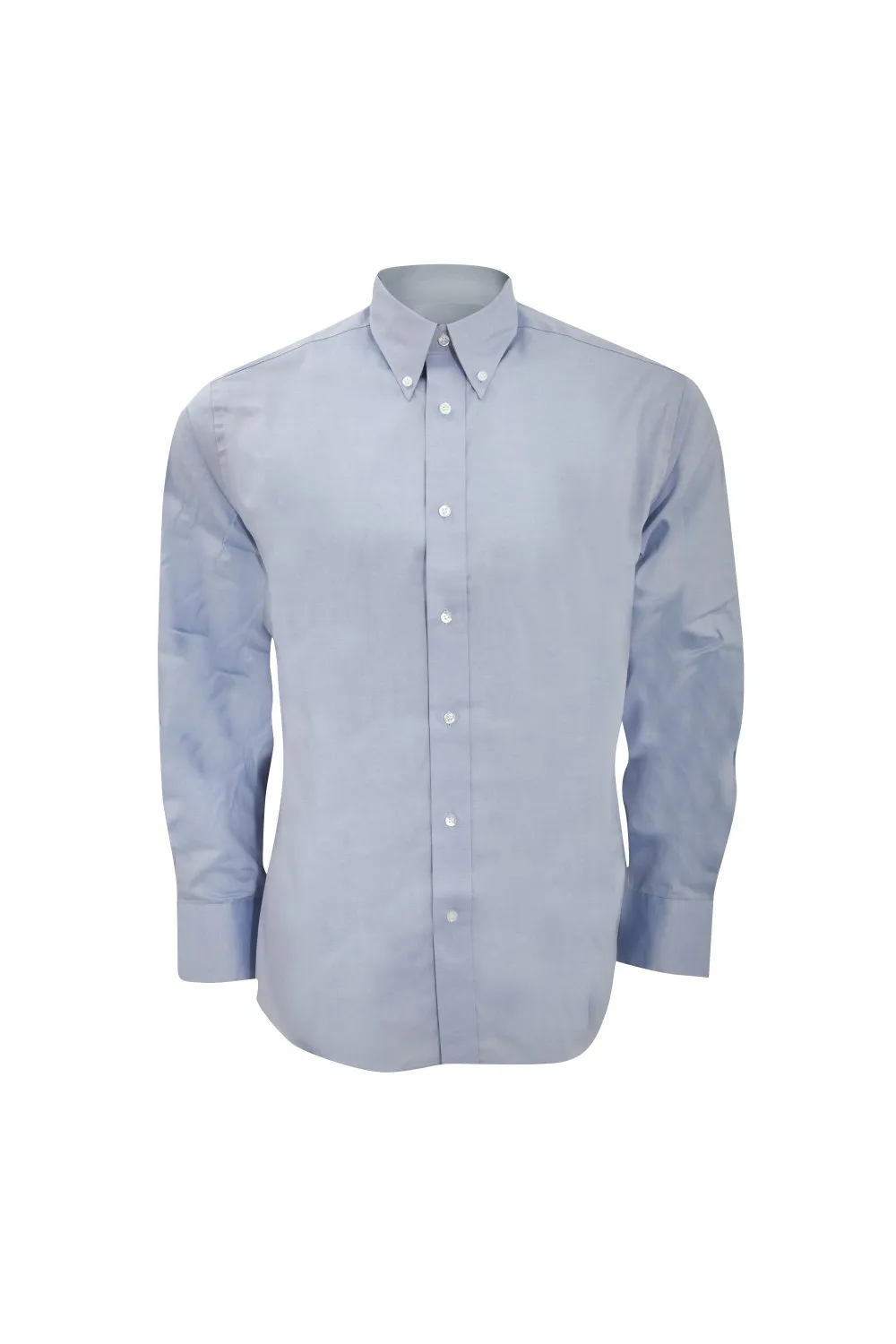 Оксфордская рубашка премиум-класса индивидуального кроя с длинными рукавами Kustom Kit, синий