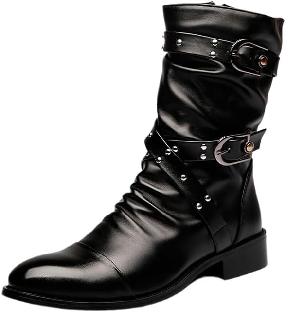 Мужские мотоциклетные ботинки, боевые повседневные ботинки для мужчин, стильный дизайн с пряжкой, рыцарские ботинки Hhhchpm, черный
Мужские мотоциклетные ботинки, боевые повседневные ботинки для мужчин, стильный дизайн с пряжкой, рыцарские ботинки Hhhchpm, черный