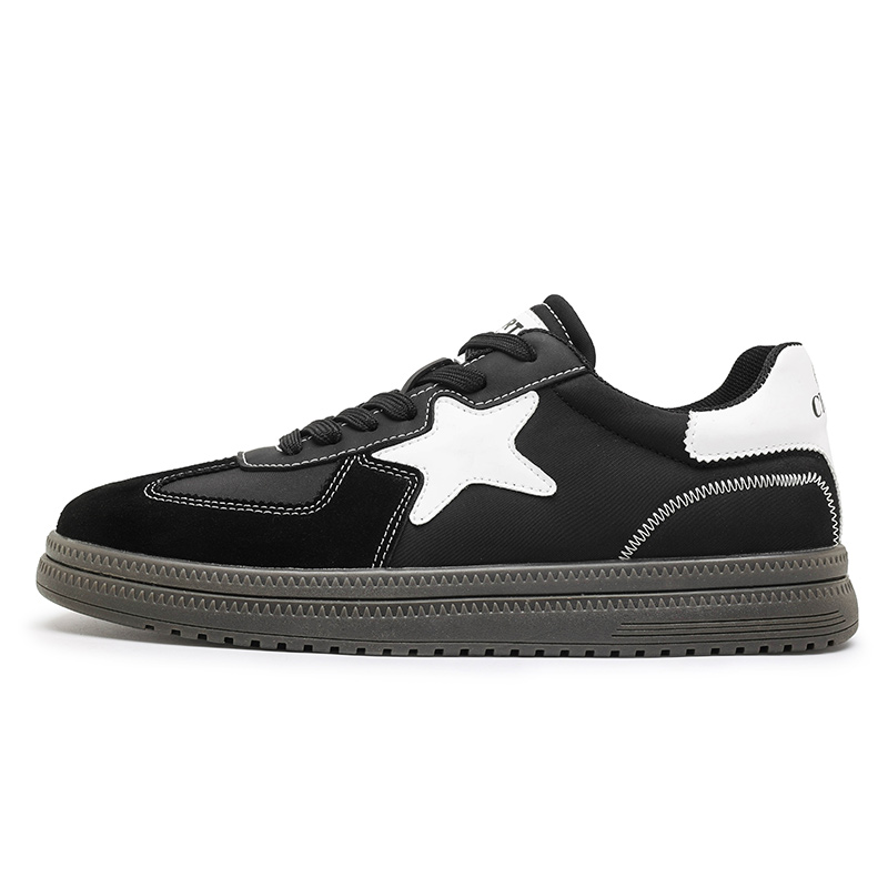 BOLE Мужские лоу-топ скейтборд кроссовки черные, цвет Black
BOLE Мужские лоу-топ скейтборд кроссовки черные, цвет Black