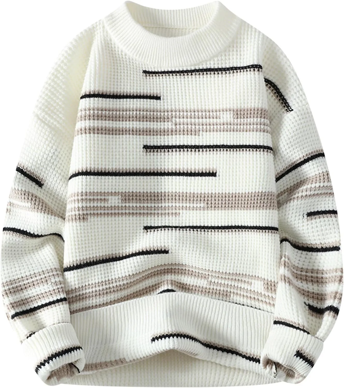 Мужской свитер с полосками и цветными блоками AQAYL
Мужской свитер с полосками и цветными блоками AQAYL