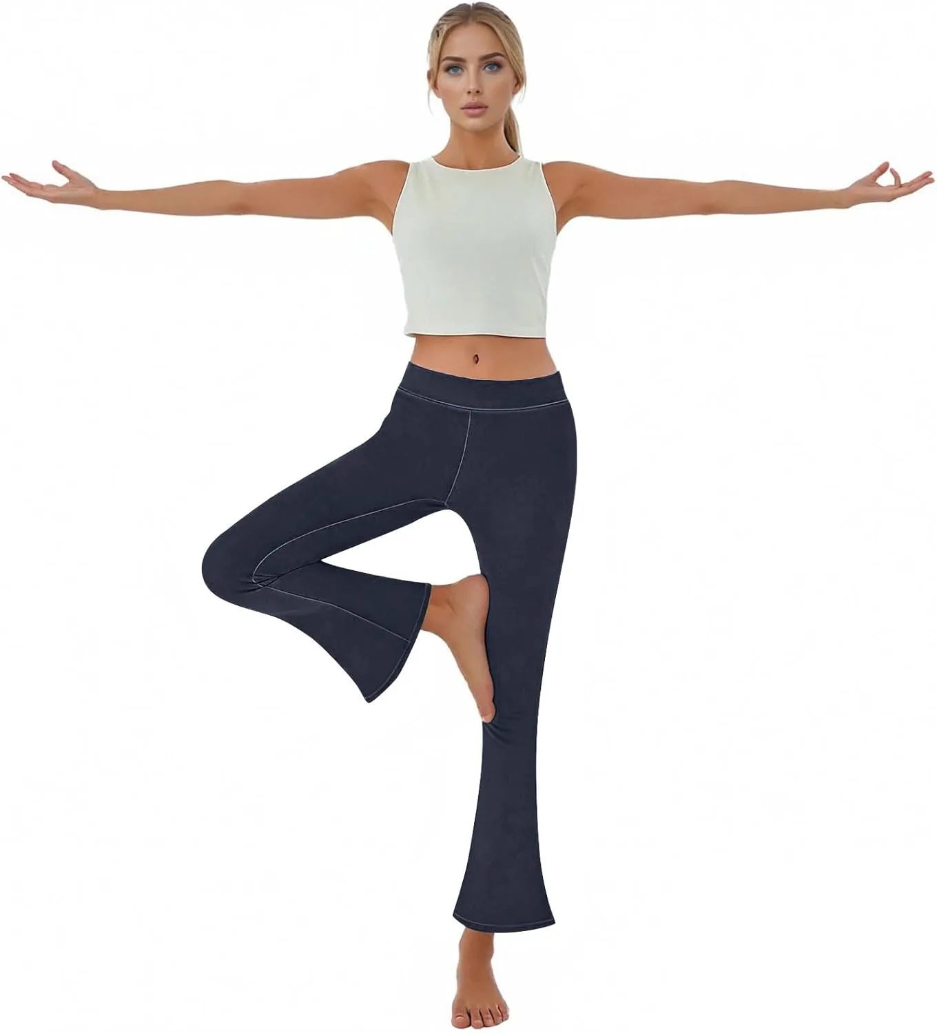 Джинсы-клеш High Waisted для женщин Stretchy с эластичным поясом Lmdudan
Джинсы-клеш High Waisted для женщин Stretchy с эластичным поясом Lmdudan