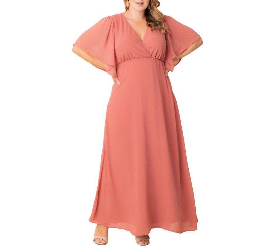 Платье Carmella с рукавами-крылышками больших размеров Kiyonna, Peachy keen
Платье Carmella с рукавами-крылышками больших размеров Kiyonna, Peachy keen