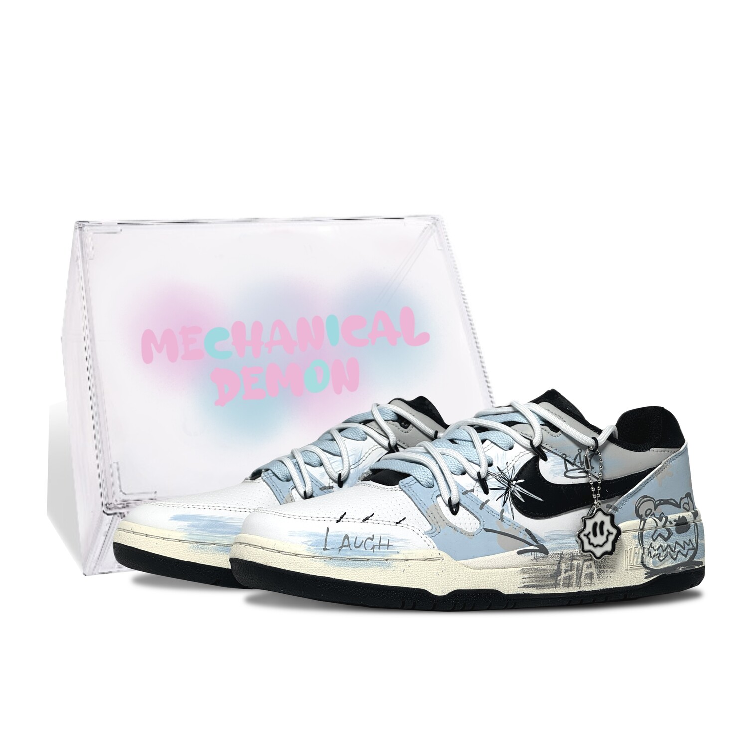 Кроссовки Nike Full Force Skateboarding Shoes Men Low-top White/Blue/Black, розовый
Кроссовки Nike Full Force Skateboarding Shoes Men Low-top White/Blue/Black, розовый