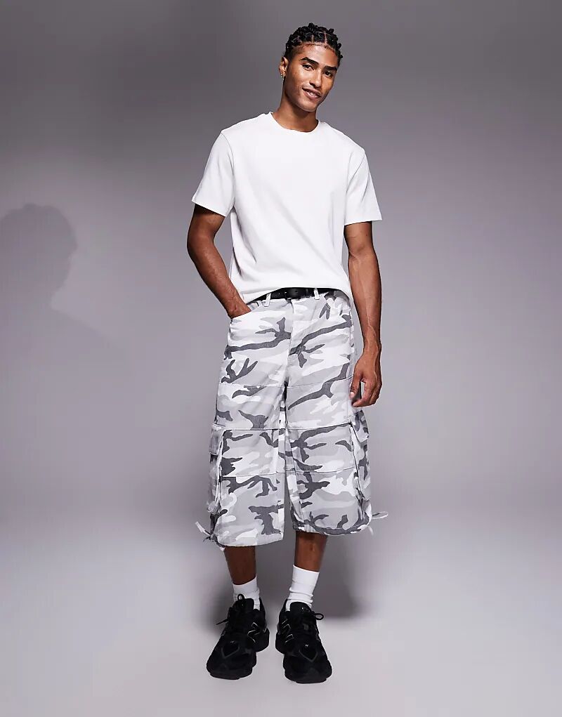 Джинсовые шорты Liquor N Poker Extra Baggy в сером камуфляже
Джинсовые шорты Liquor N Poker Extra Baggy в сером камуфляже