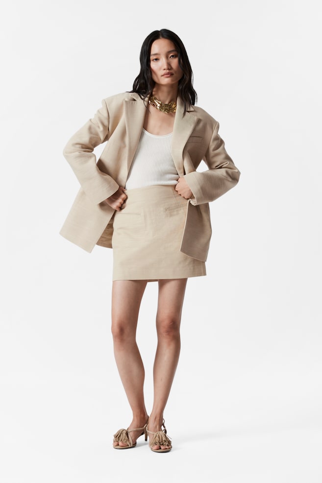 Элегантная мини-юбка & Other Stories, бежевый
Элегантная мини-юбка & Other Stories, бежевый