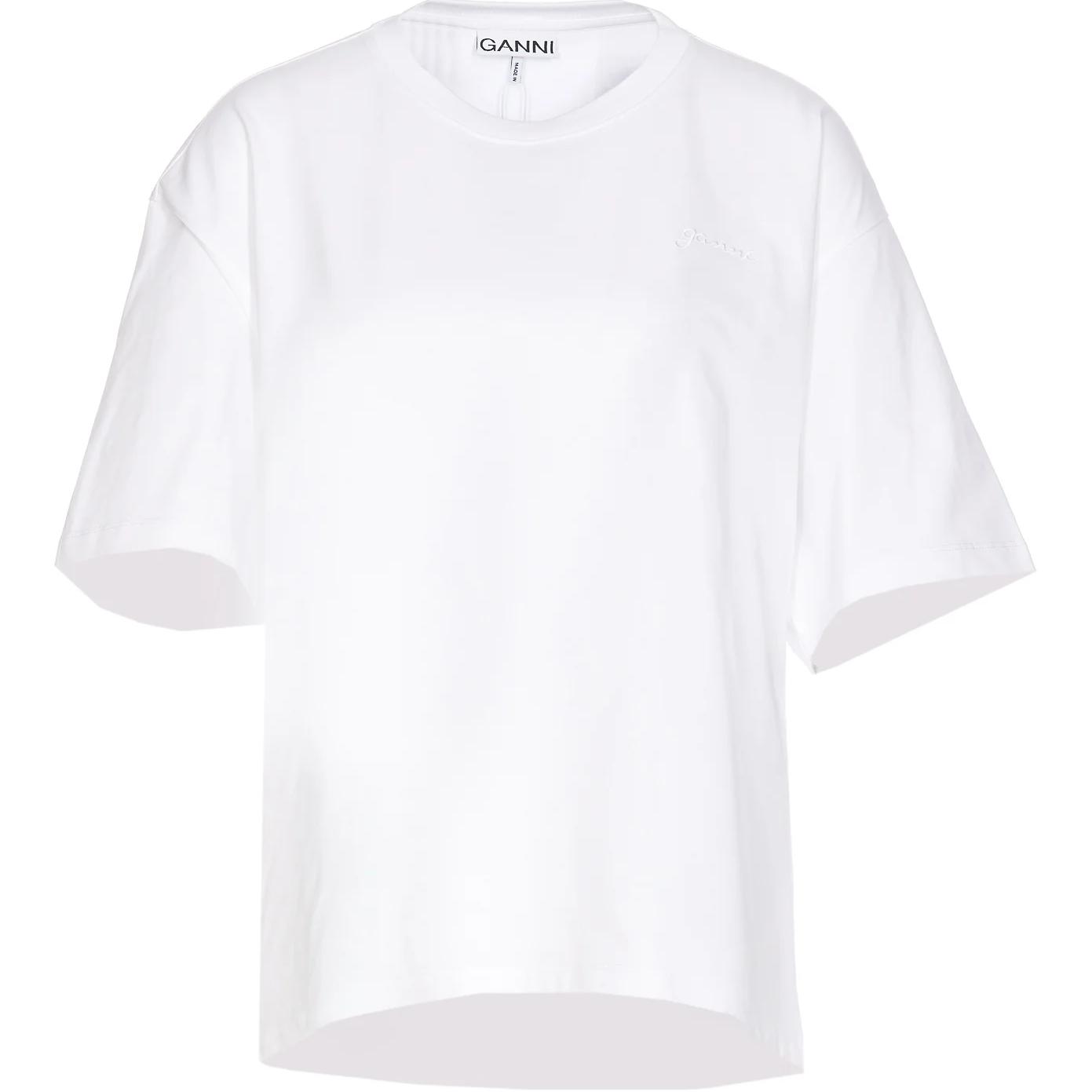 Футболка с вышитым логотипом GANNI, белый
Футболка с вышитым логотипом GANNI, белый