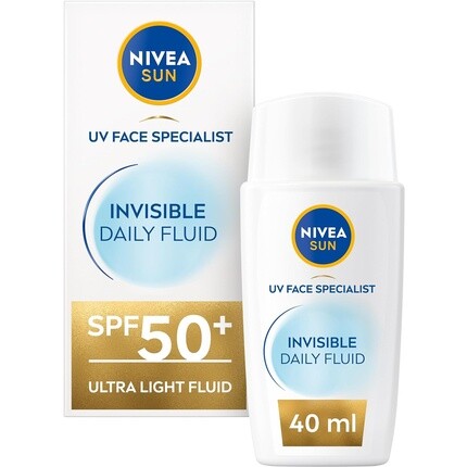 Nivea Солнцезащитный крем для лица Sun Uv Face Invisible Daily Fluid Spf50+ 40 мл, солнцезащитный крем для лица с ниацинамидом 8H Matte Effect Spf50, увлажняющий крем для лица, невидимый для всех тонов кожи
Nivea Солнцезащитный крем для лица Sun Uv Face Invisible Daily Fluid Spf50+ 40 мл, солнцезащитный крем для лица с ниацинамидом 8H Matte Effect Spf50, увлажняющий крем для лица, невидимый для всех тонов кожи