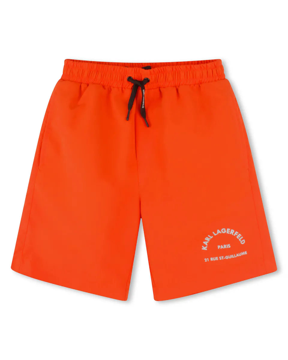 Однотонный купальник для мальчиков со шнурком Karl Lagerfeld Kids, оранжевый 
Однотонный купальник для мальчиков со шнурком Karl Lagerfeld Kids, оранжевый
