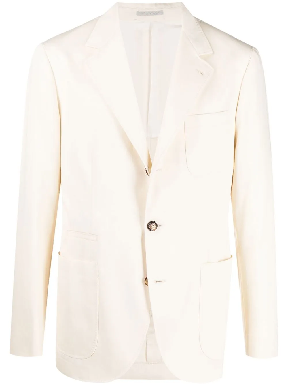 Однобортный пиджак Brunello Cucinelli, белый
Однобортный пиджак Brunello Cucinelli, белый